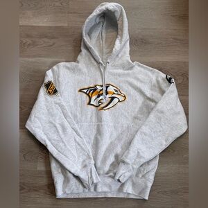 Champion Reverse Weave Nashville Predators NHL Gray Thick Hoodie